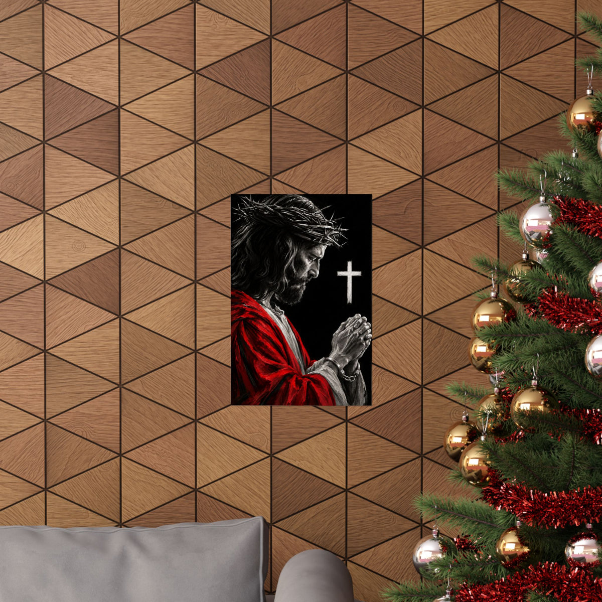 Praying Jesus - Christian Wall Art | Matte Poster