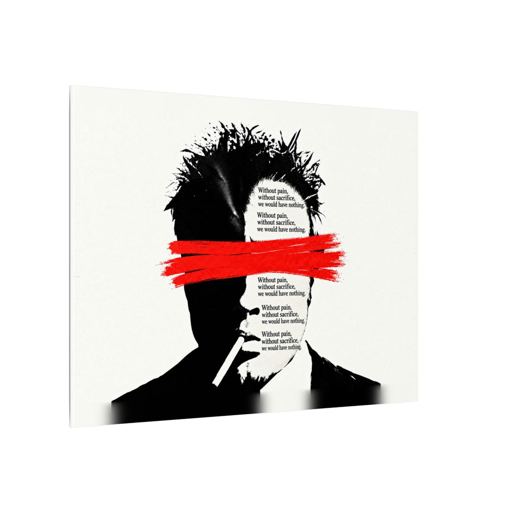 Pain and Sacrifice - Quote Wall Art | Canvas (Landscape)