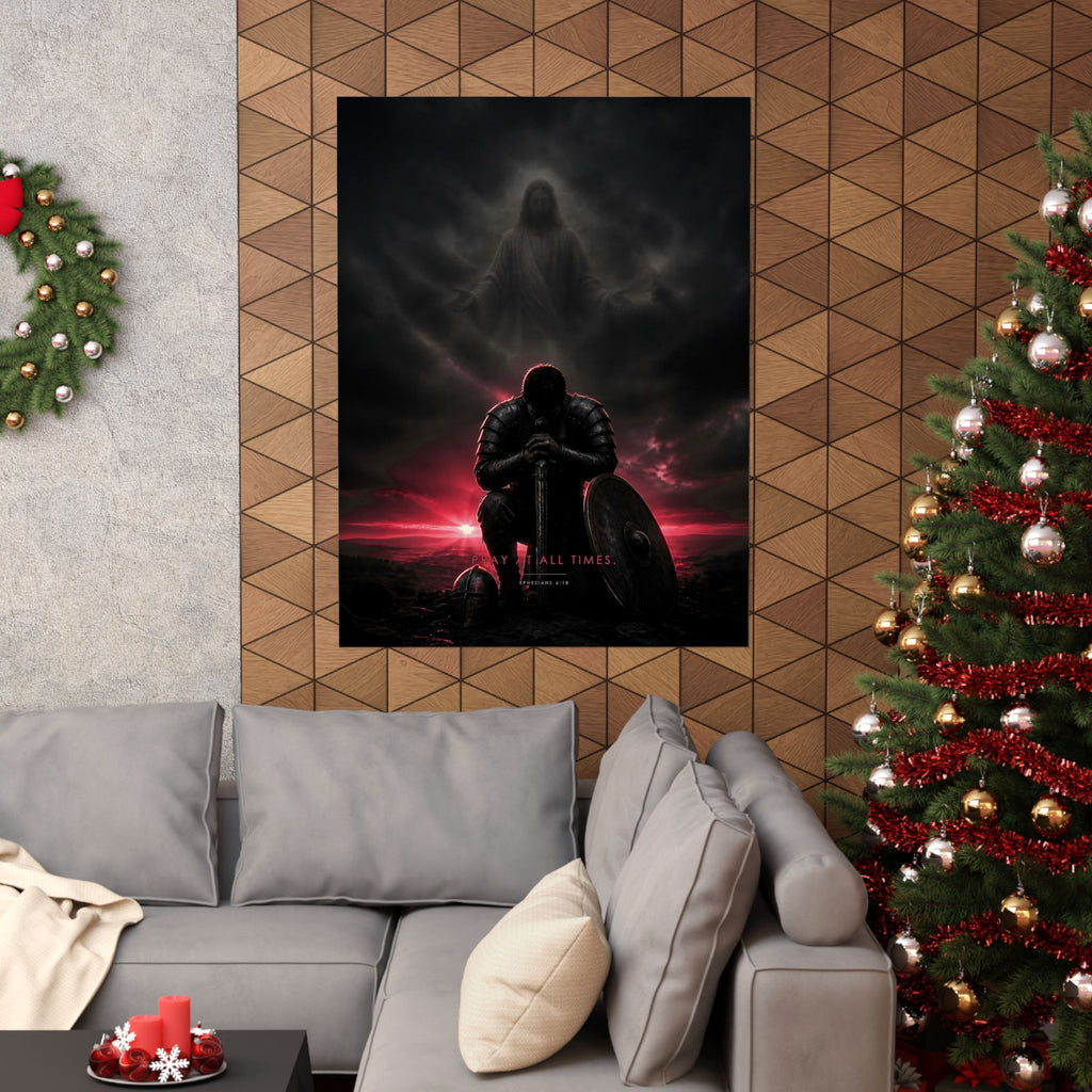 Pray, Then Stand - Armor of God Wall Art | Matte Poster