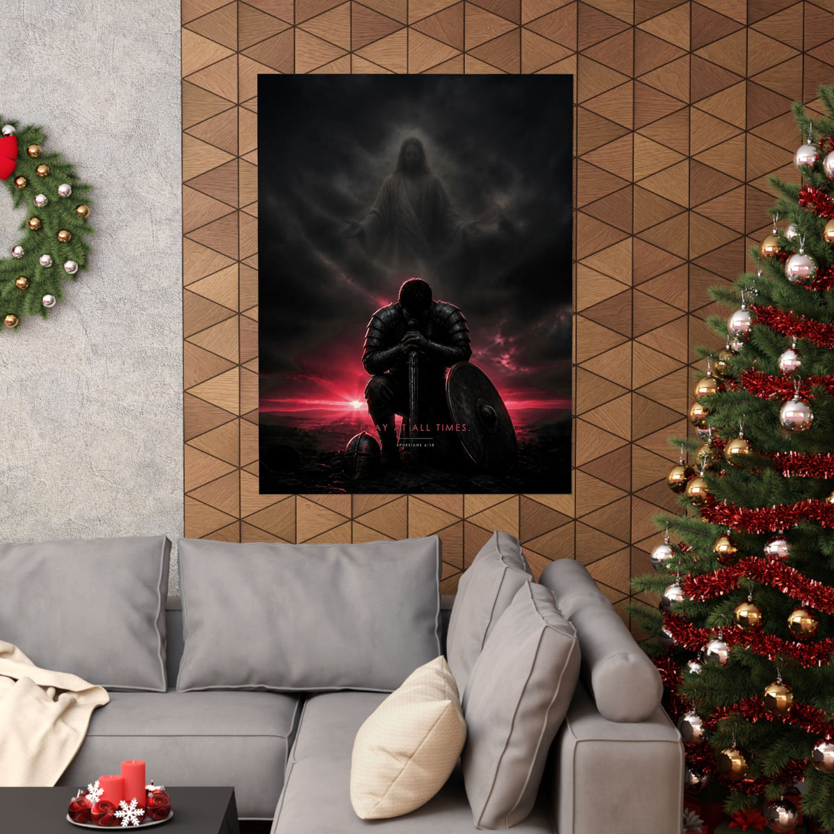 Pray, Then Stand - Armor of God Wall Art | Matte Poster