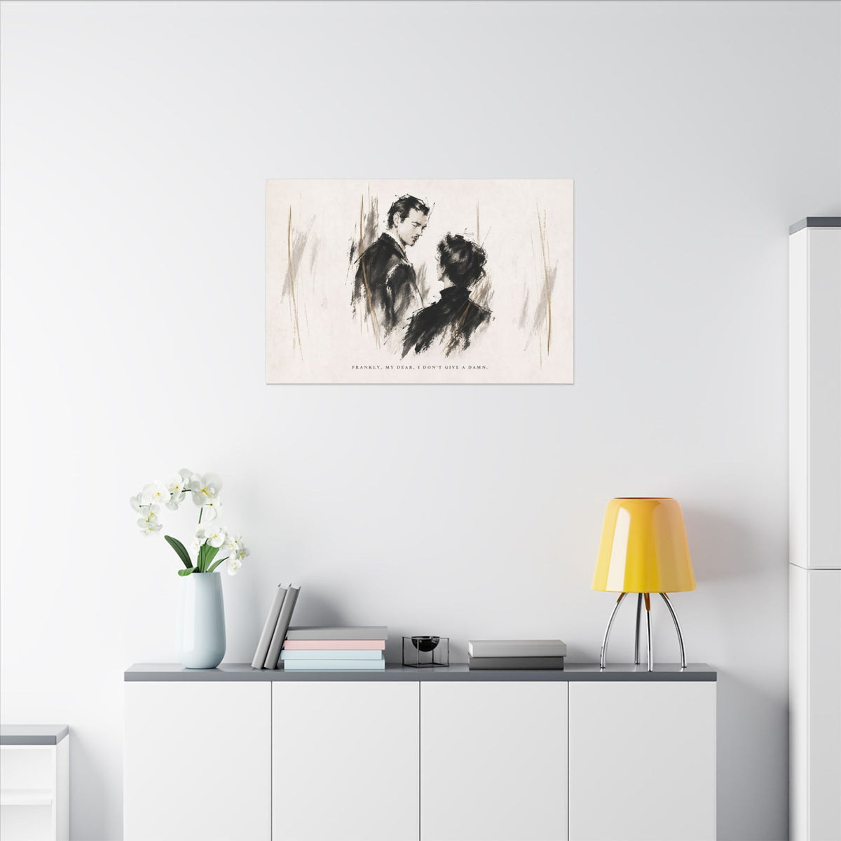 Frankly My Dear - Romantic Noir Wall Art | Canvas (Landscape)