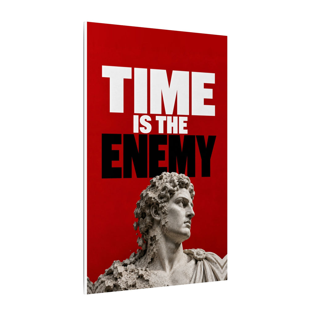 Time Is the Enemy - Motivational Wall Art | Canvas