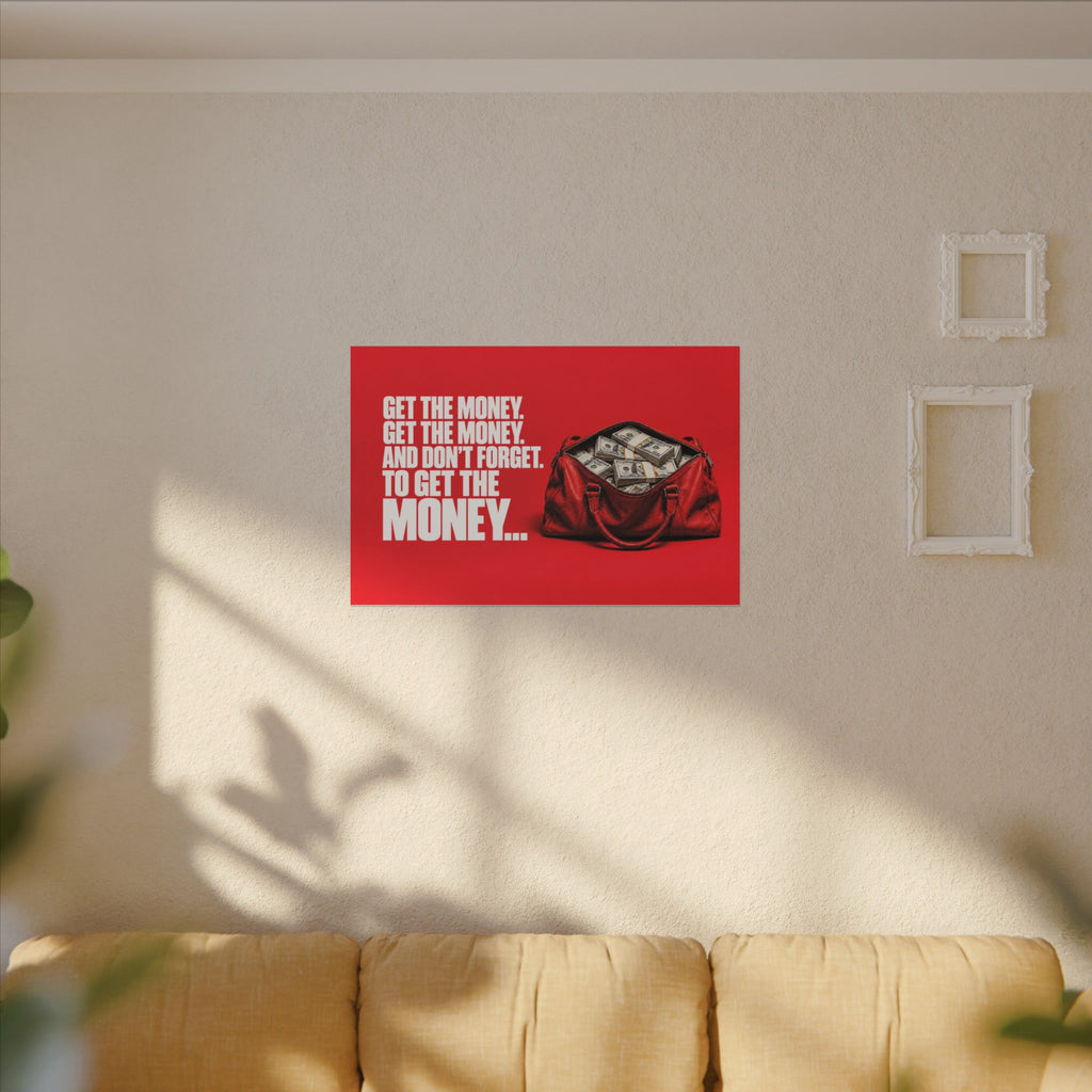 Get the Money - Money Wall Art | Canvas (Landscape)