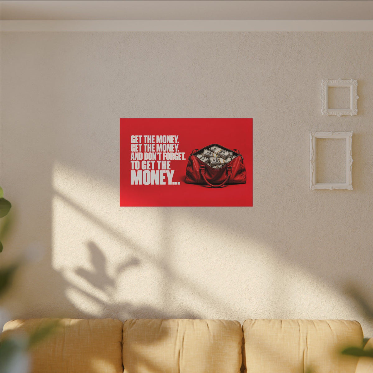 Get the Money - Money Wall Art | Canvas (Landscape)