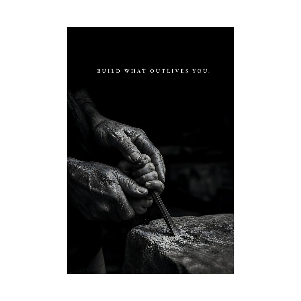 Build What Outlives You - Motivational Posters | Matte Poster