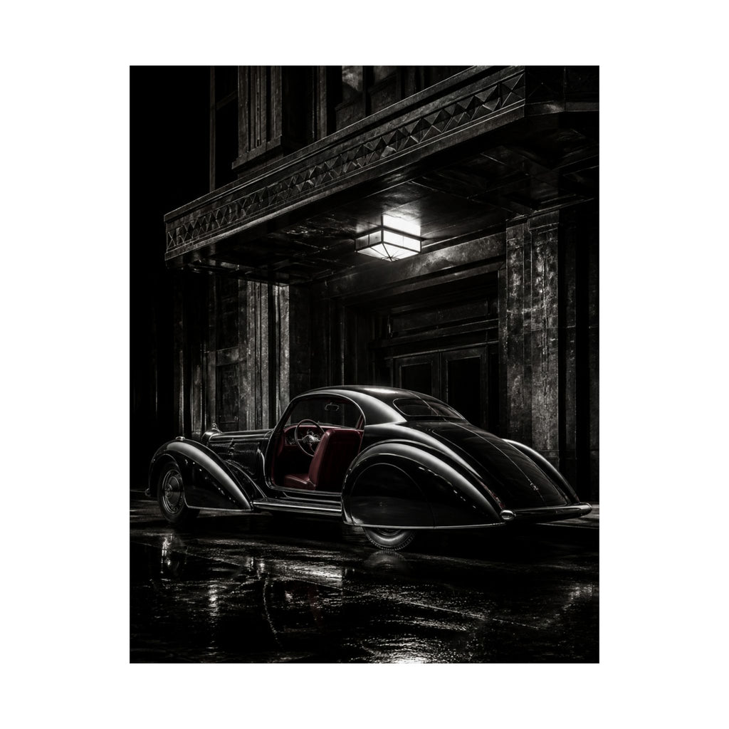 Art Deco Coupe - Art Deco Car Wall Art | Matte Poster