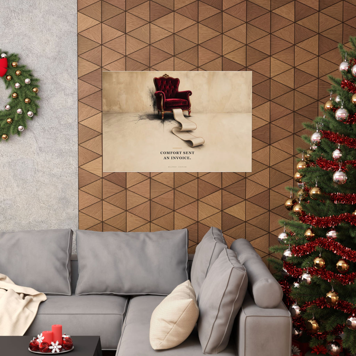 Comfort Sent an Invoice - Funny Wall Art | Matte Poster (Landscape)
