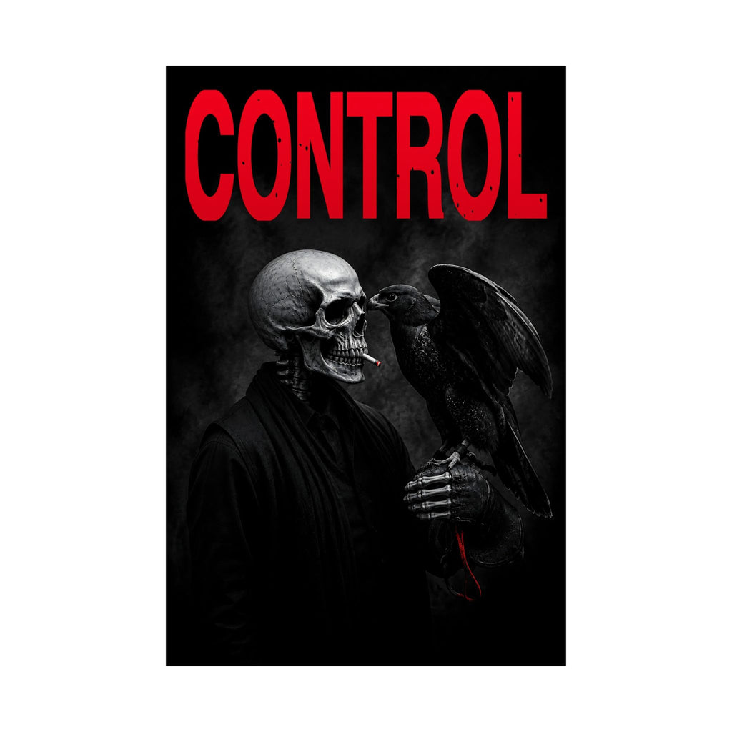 Control - Gothic Raven Artwork | Matte Poster