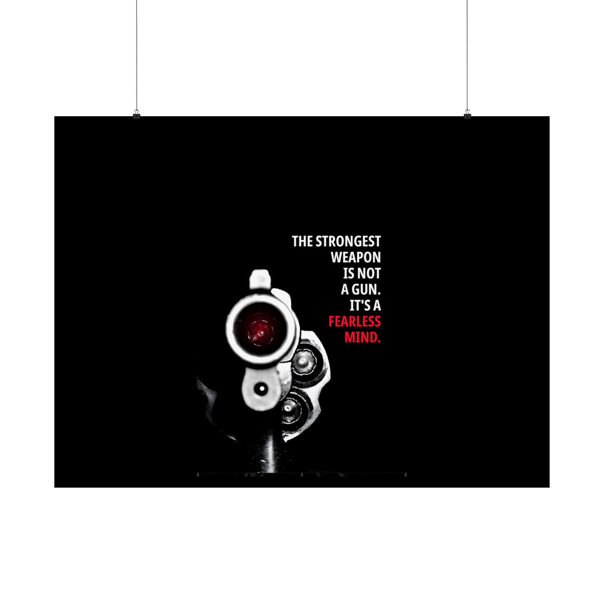 A Fearless Mind - Mindset Wall Art | Matte Poster (Landscape)