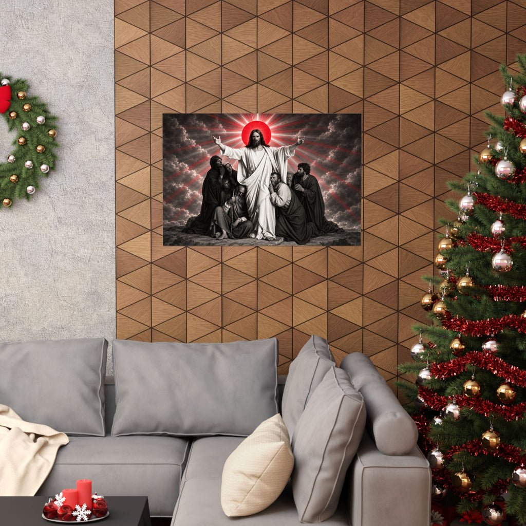 Christ and the Disciples - Christian Wall Art | Matte Poster (Landscape)
