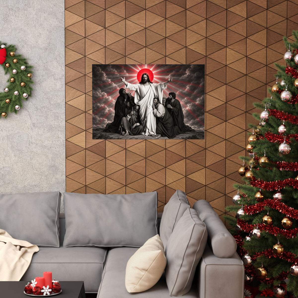 Christ and the Disciples - Christian Wall Art | Matte Poster (Landscape)