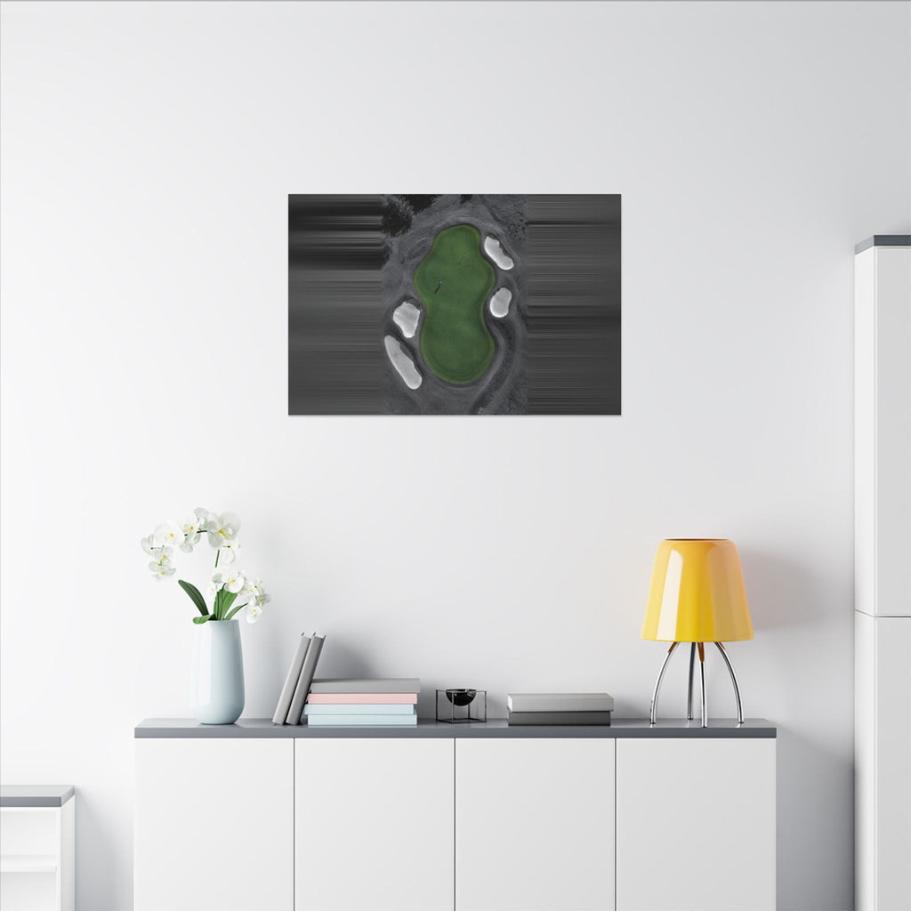 Aerial Solitude - Golf Course Wall Art | Canvas (Landscape)