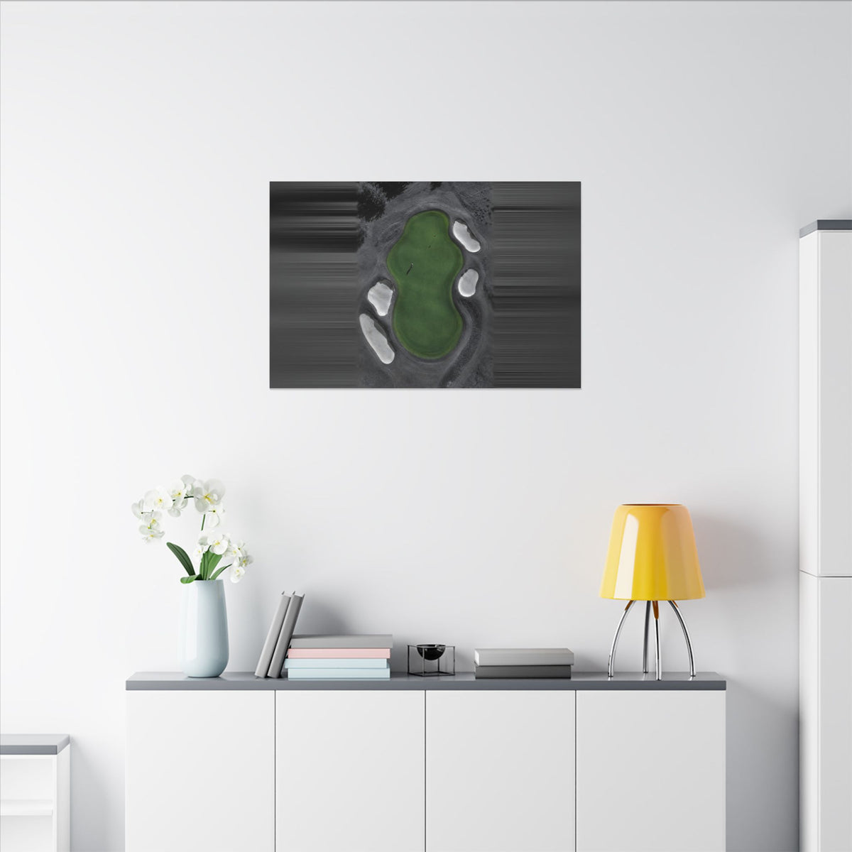 Aerial Solitude - Golf Course Wall Art | Canvas (Landscape)