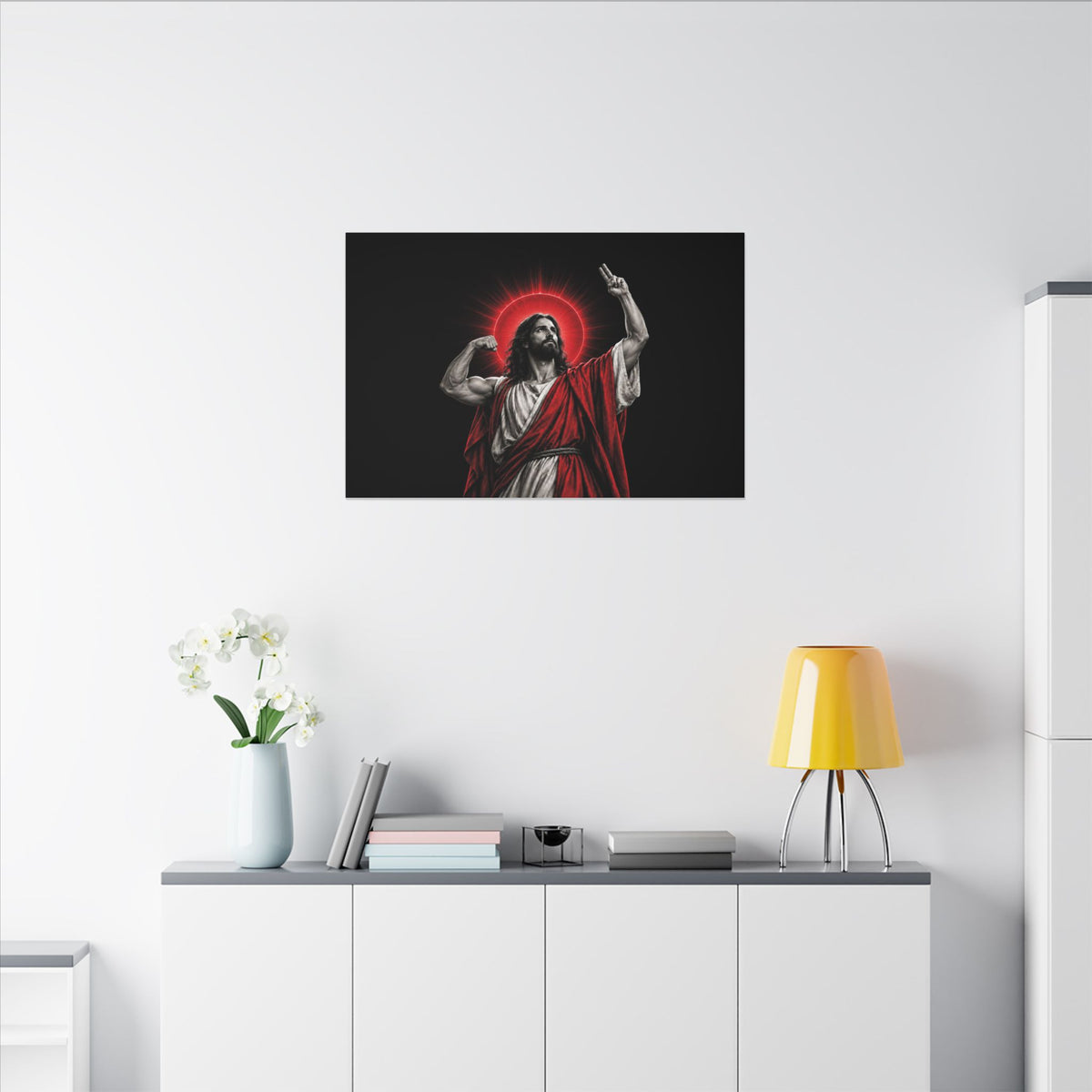 Faith and Iron - Gym Wall Art | Canvas (Landscape)