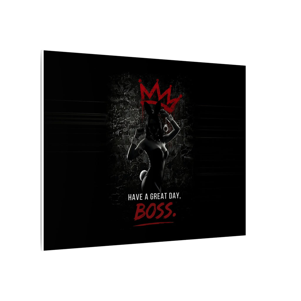 Great Day, Boss - Dark Humor Wall Art | Canvas (Landscape)