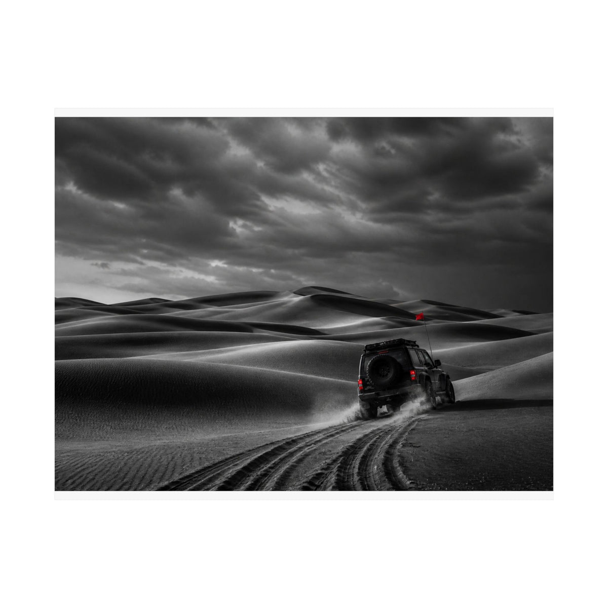 Go Beyond the Road - Minimalist Bedroom Wall Art | Matte Poster (Landscape)