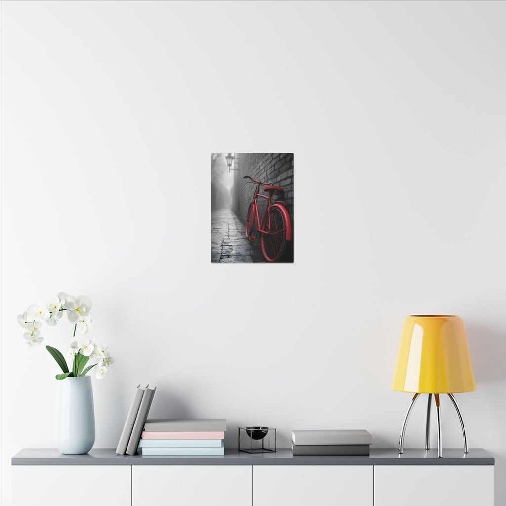 The Red Bicycle - Unique Office Wall Decor | Canvas