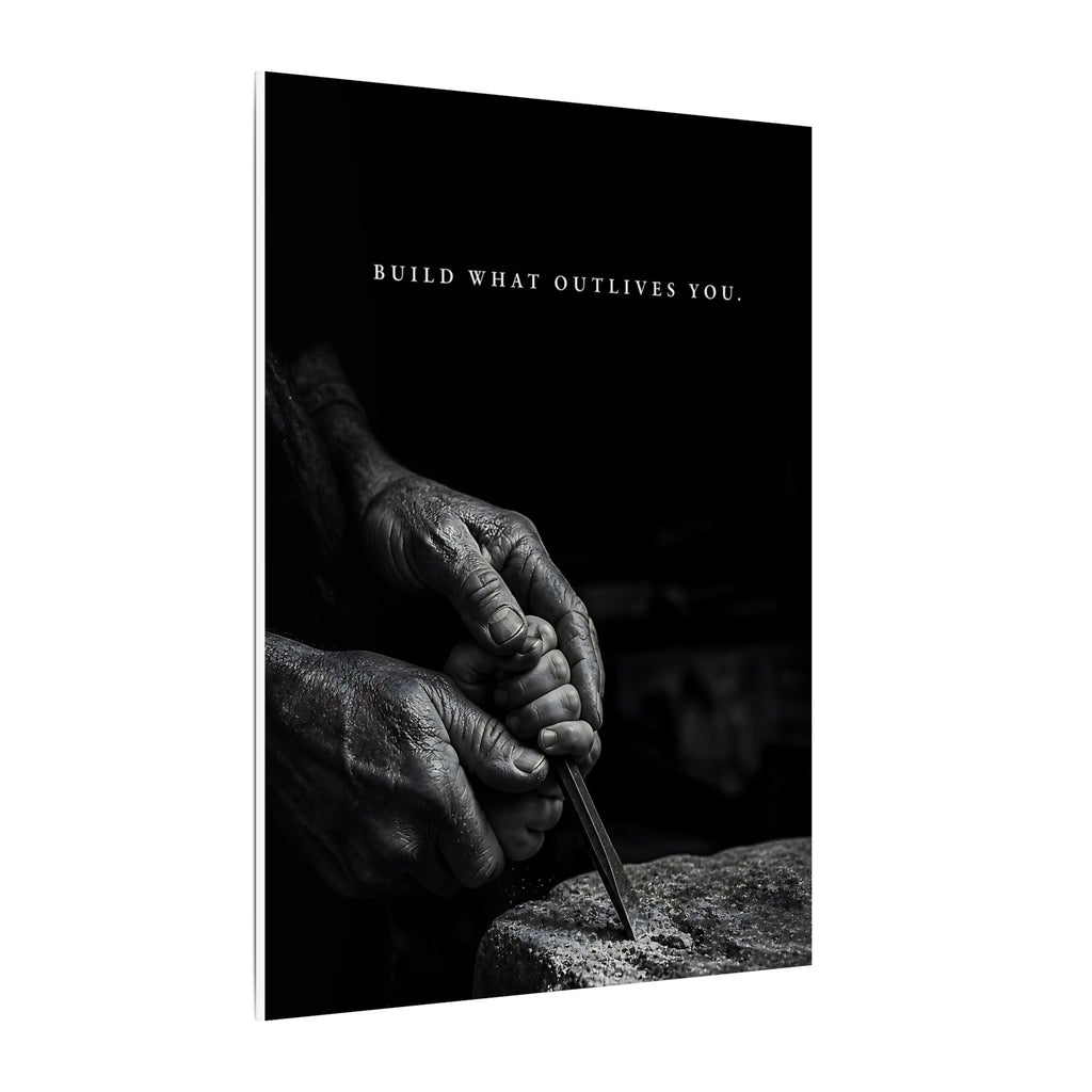 Build What Outlives You - Motivational Posters | Canvas