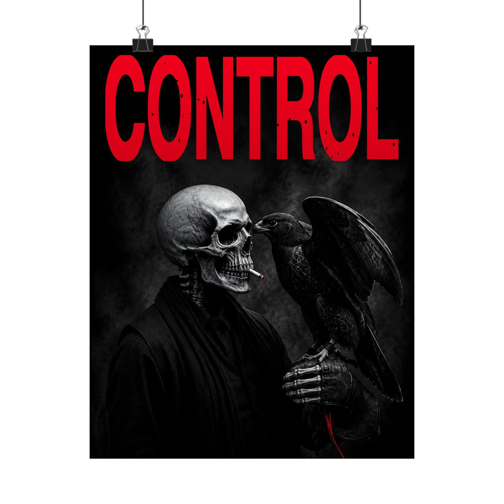 Control - Gothic Raven Artwork | Matte Poster