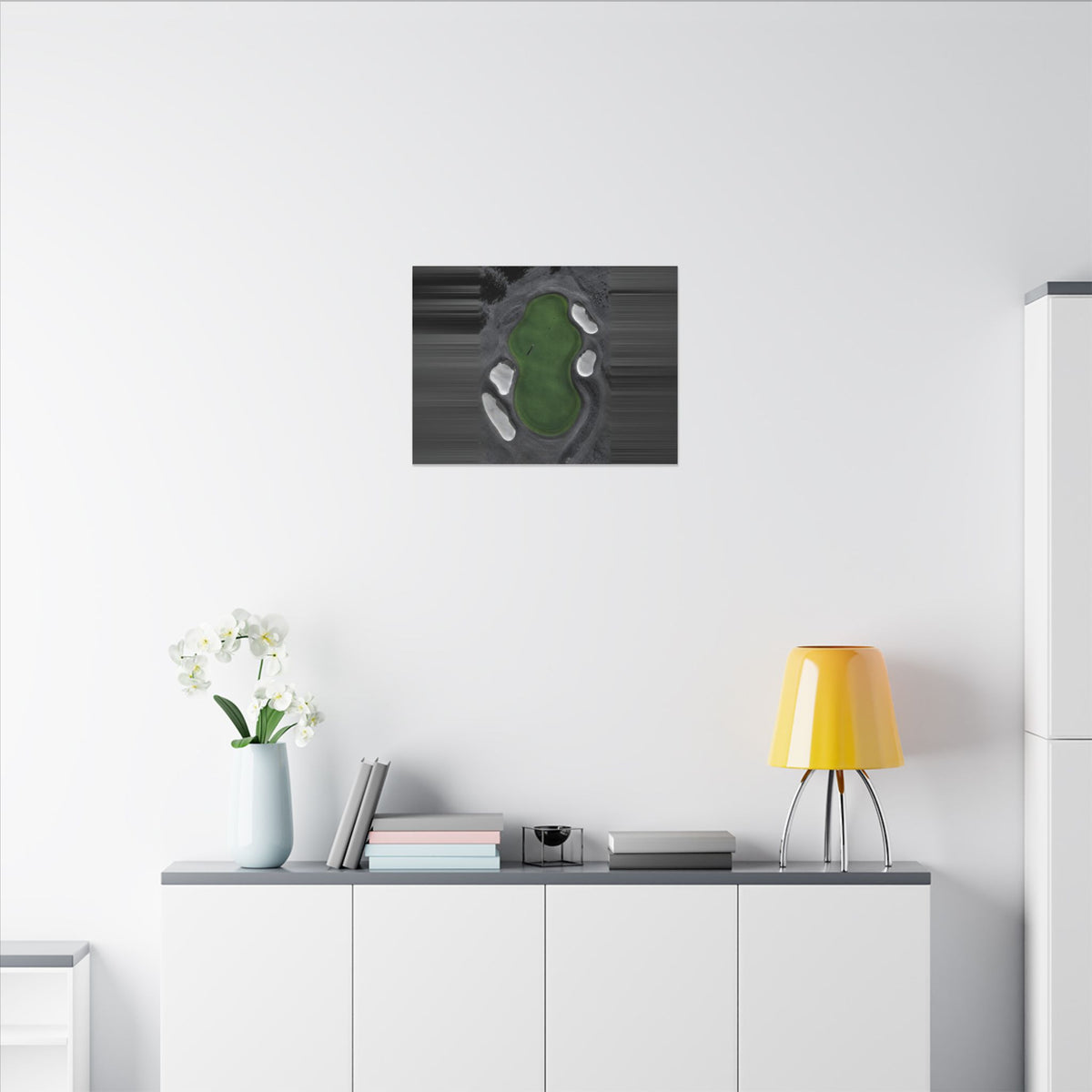 Aerial Solitude - Golf Course Wall Art | Canvas (Landscape)