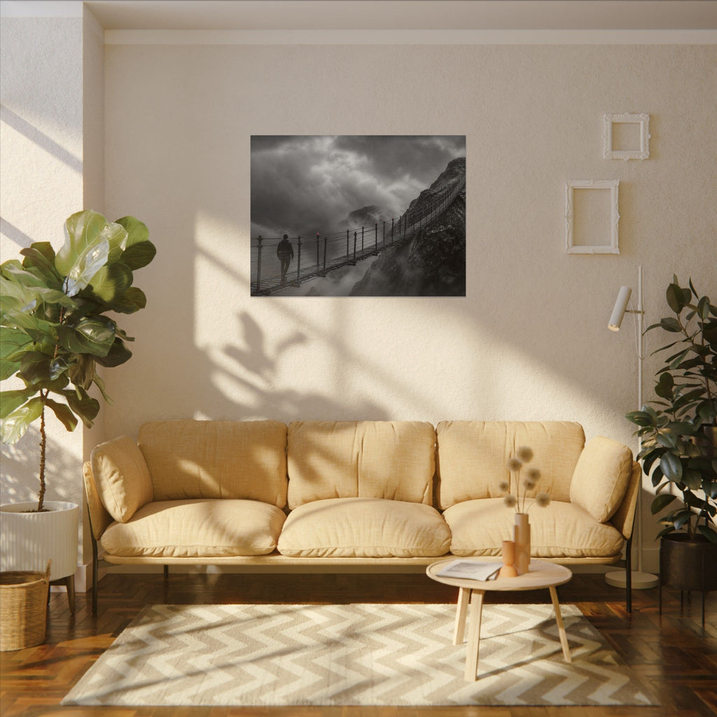 Cross What Scares You - Bedroom Art Prints | Canvas (Landscape)
