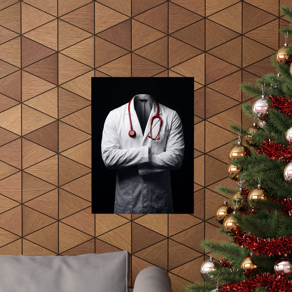 The White Coat - Doctor's Office Wall Art | Matte Poster