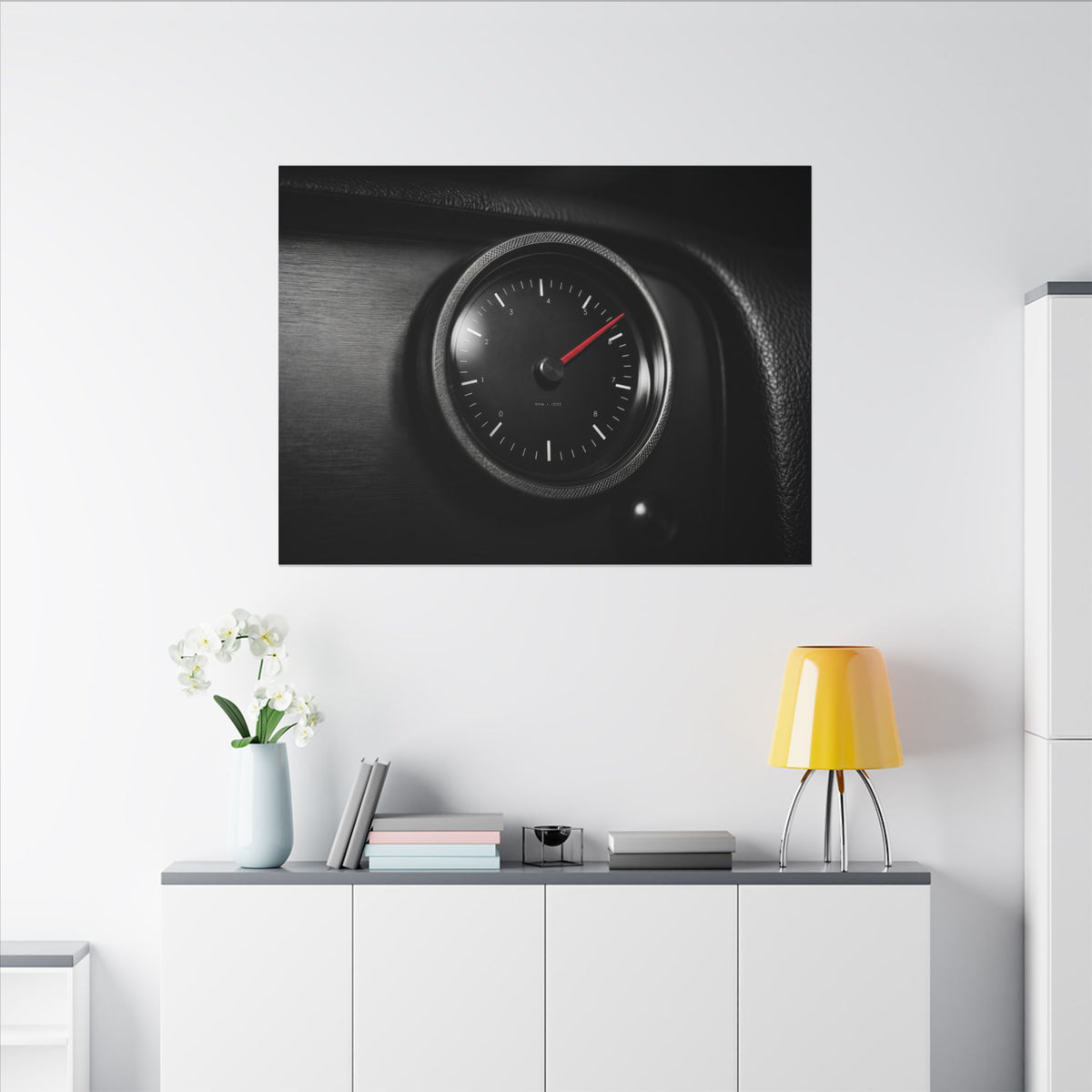 Redline Gauge - Tachometer Wall Art | Canvas (Landscape)