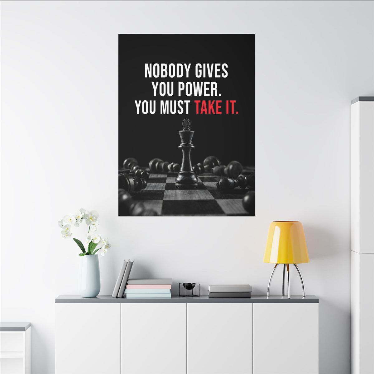 Nobody Gives You Power - Chess Wall Art | Canvas