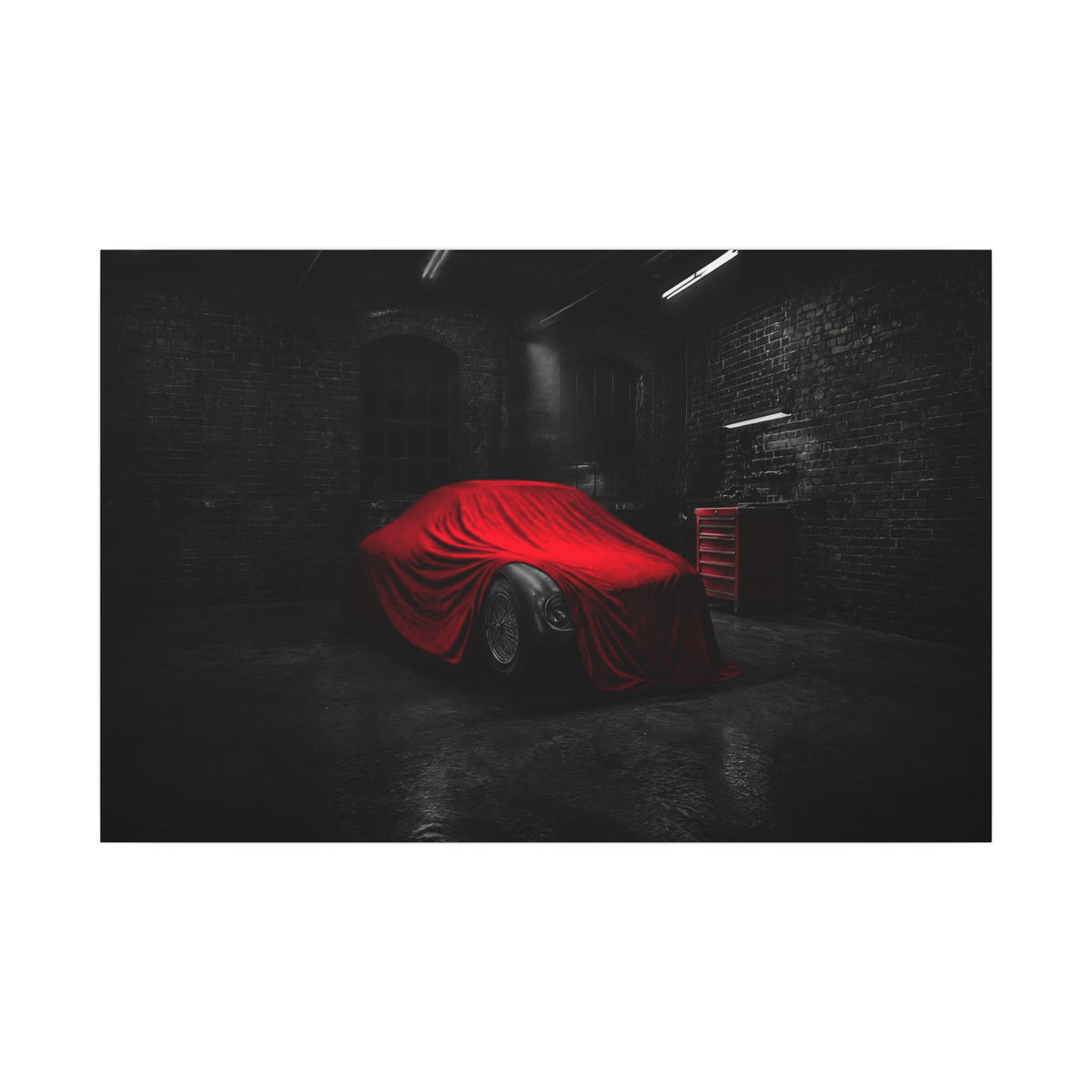 The Project - Car Cover Wall Art | Canvas (Landscape)