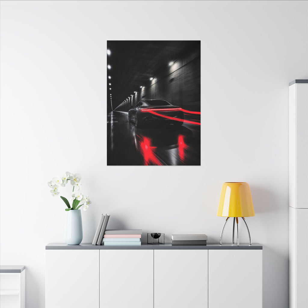 Redline Tunnel - Racing Wall Art | Canvas