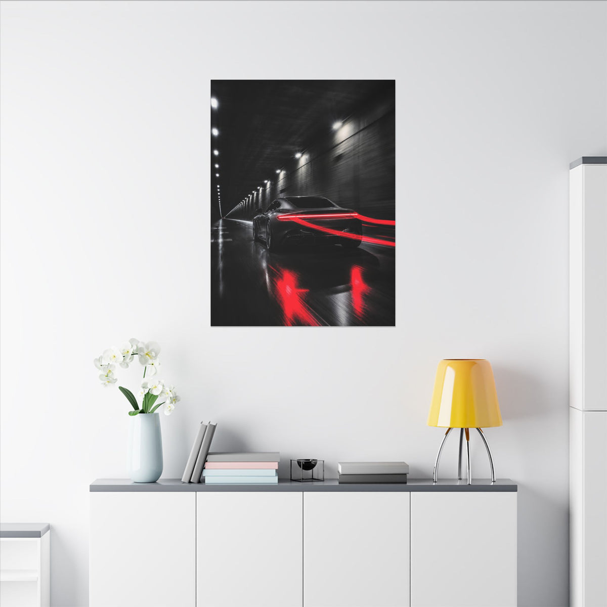 Redline Tunnel - Racing Wall Art | Canvas