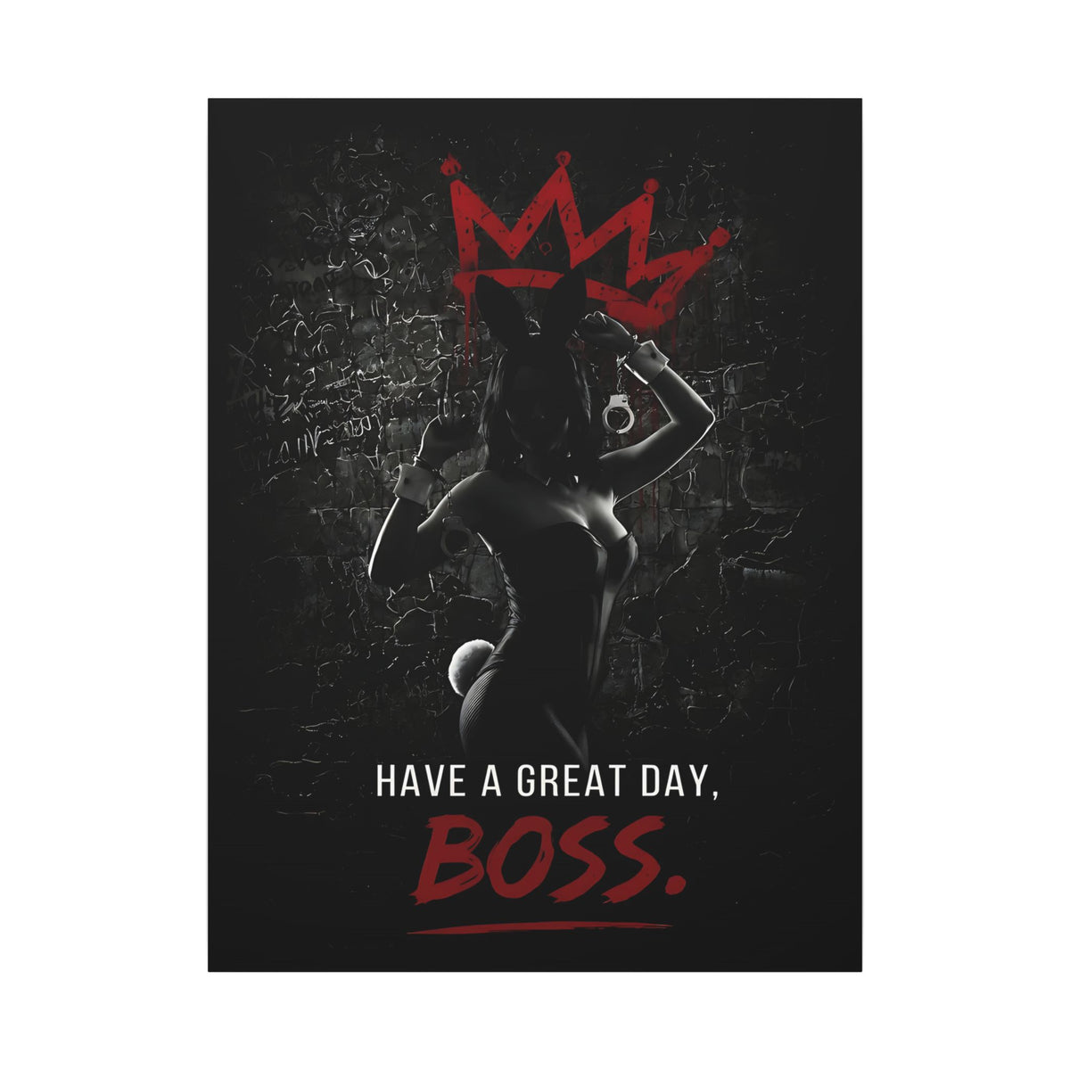 Great Day, Boss - Dark Humor Wall Art | Canvas