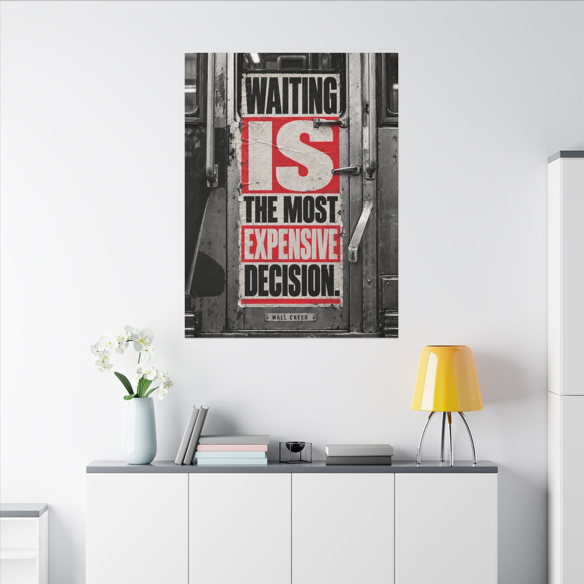 Waiting Is Expensive - Office Quote Wall Art | Canvas