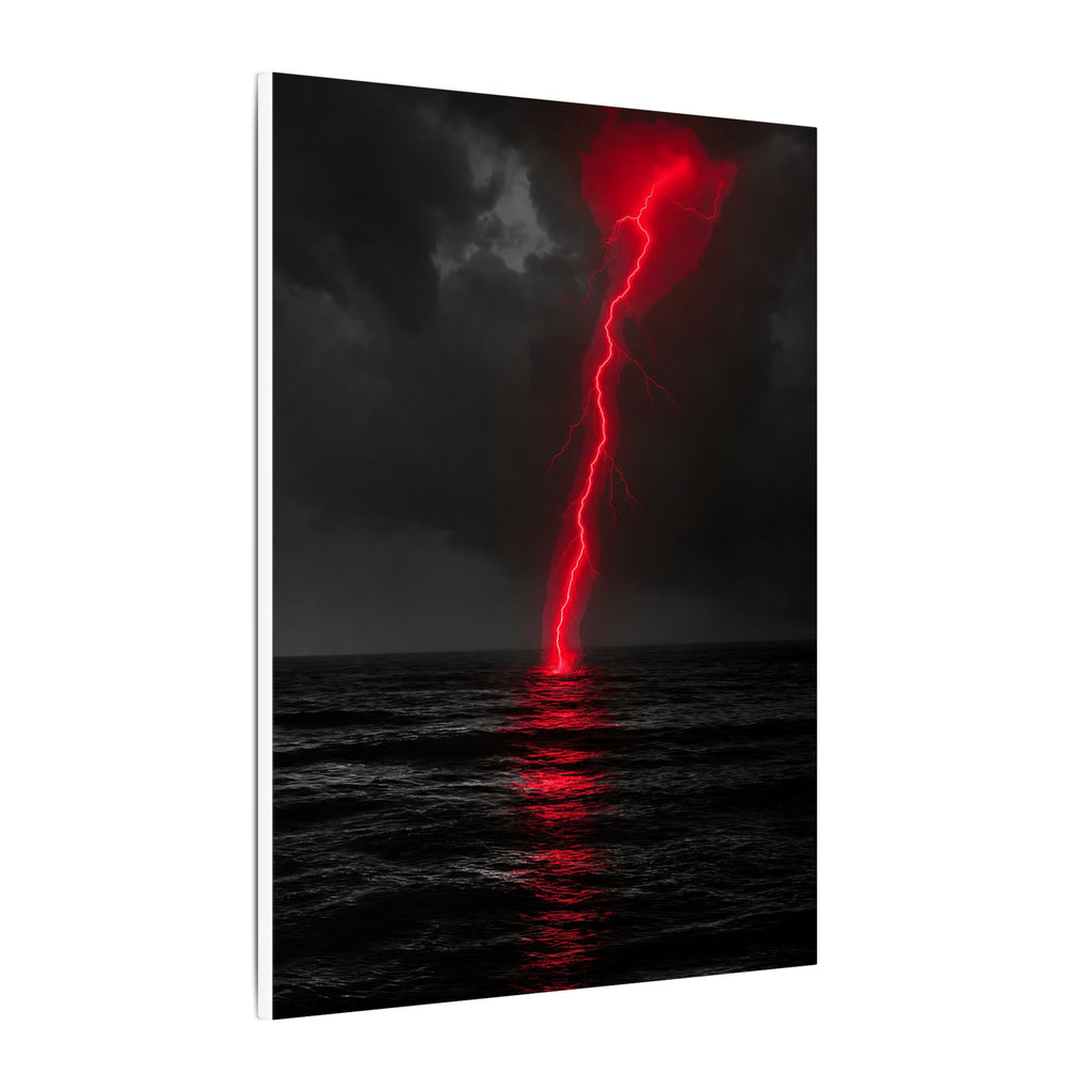 Red Strike - Red And Black Art | Canvas