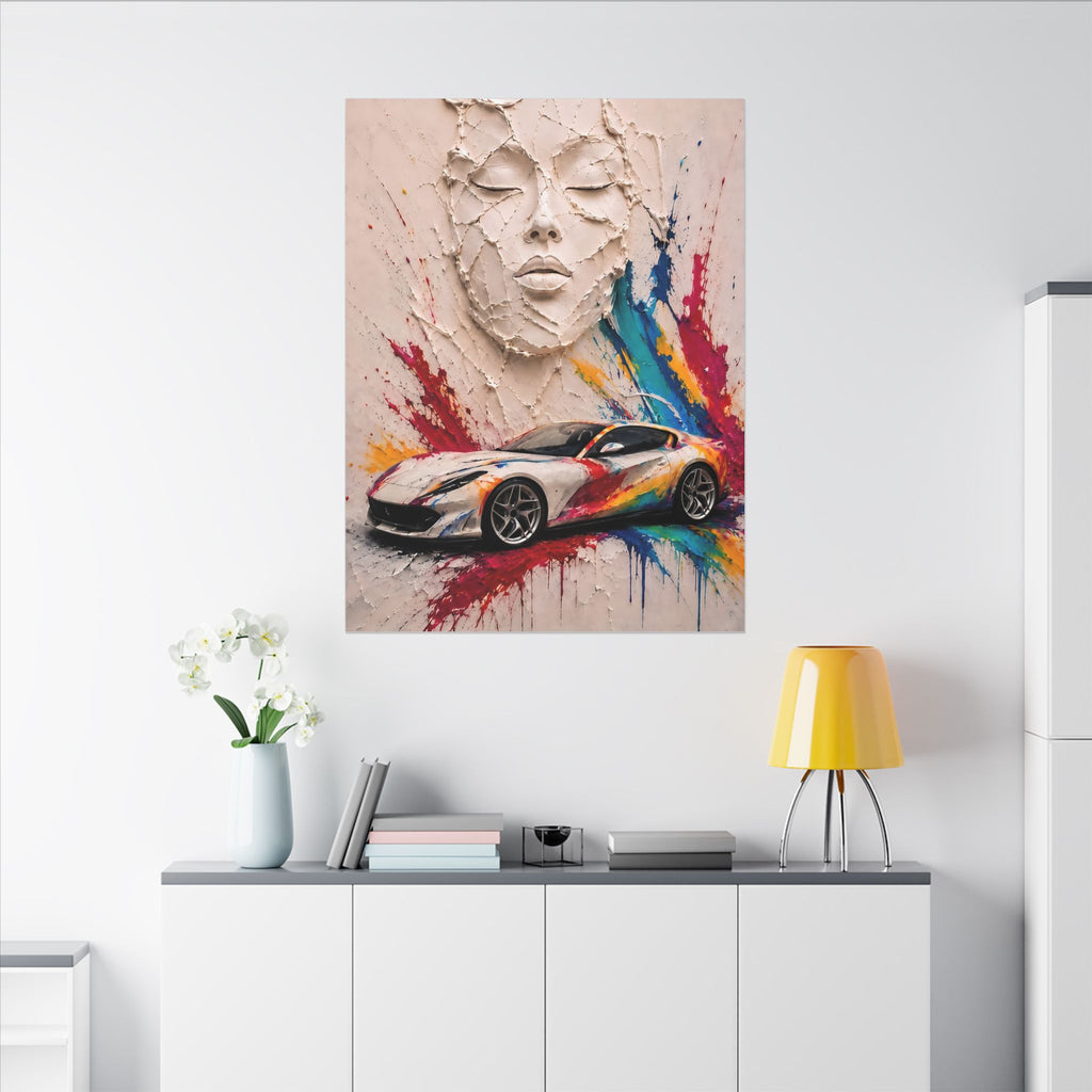 Full Throttle - Supercar Splash Art | Canvas