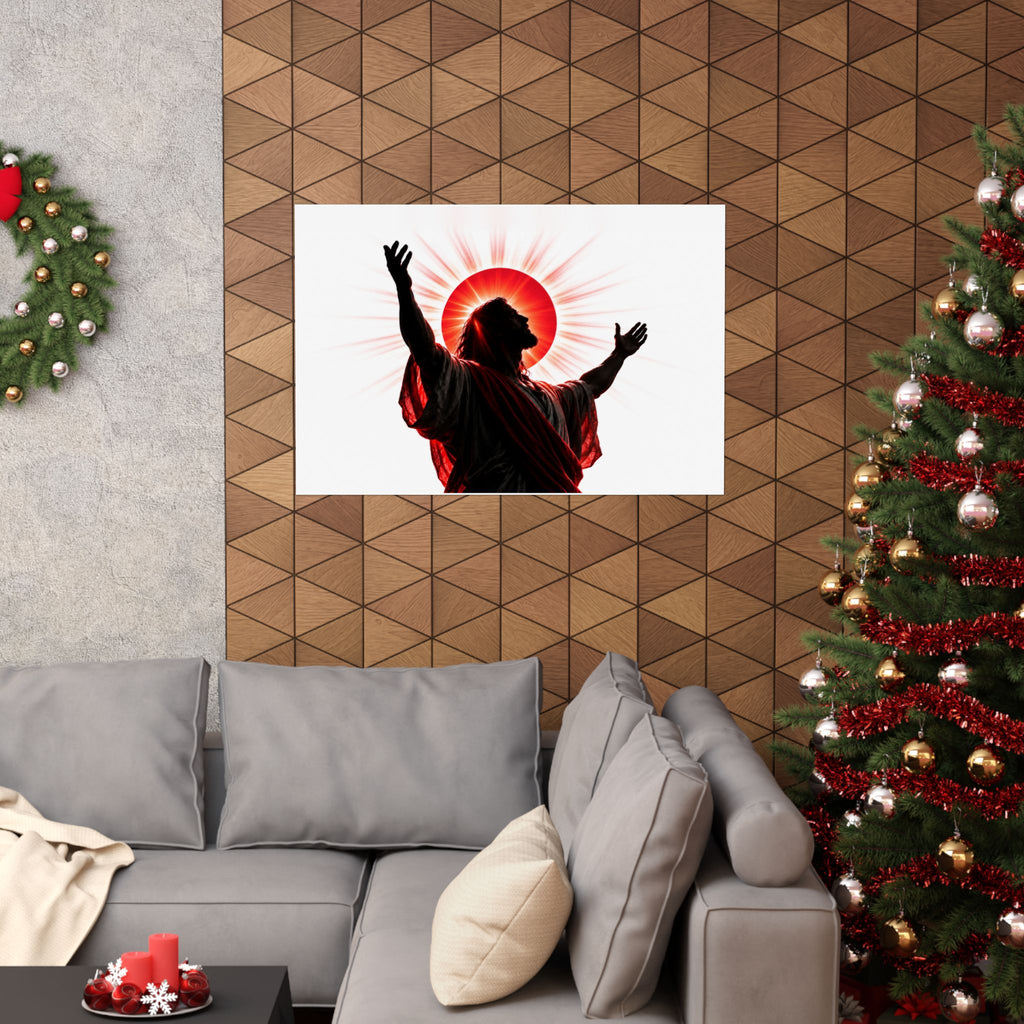 Red Sun Victory - Christian Wall Art | Matte Poster (Landscape)