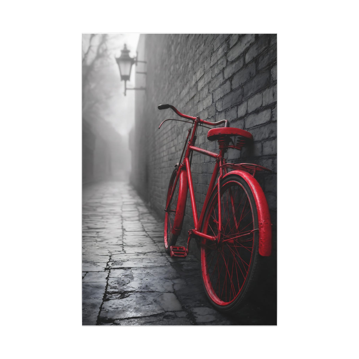 The Red Bicycle - Unique Office Wall Decor | Canvas
