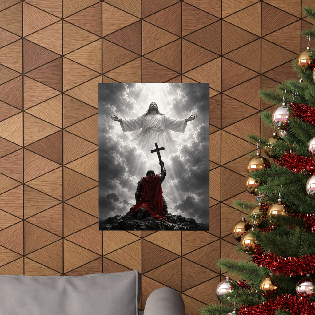Jesus and the Warrior - Christian Wall Art | Matte Poster
