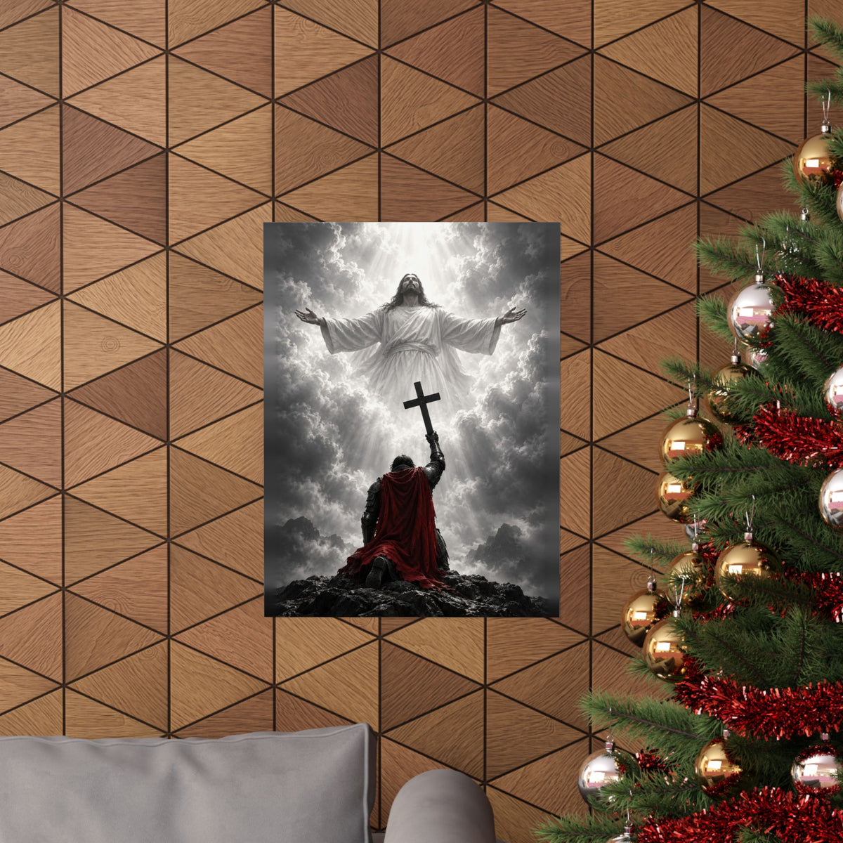 Jesus and the Warrior - Christian Wall Art | Matte Poster