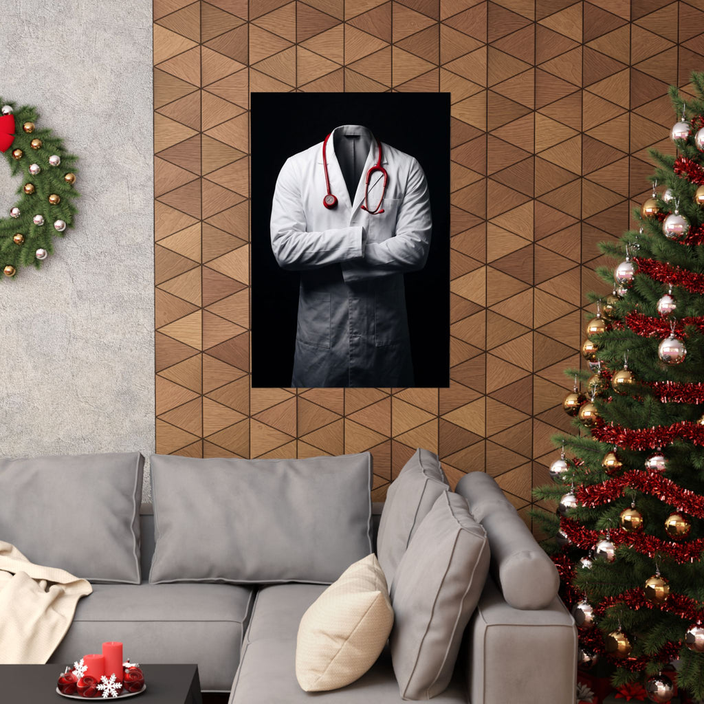 The White Coat - Doctor's Office Wall Art | Matte Poster