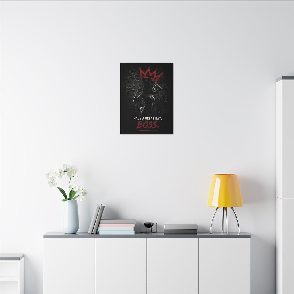 Great Day, Boss - Dark Humor Wall Art | Canvas