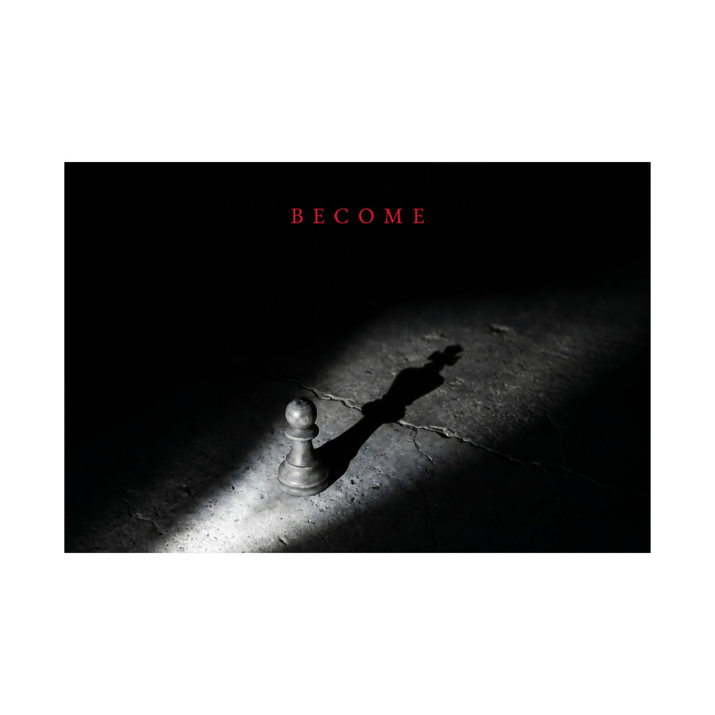 Become - Chess King Shadow Wall Art | Matte Poster (Landscape)