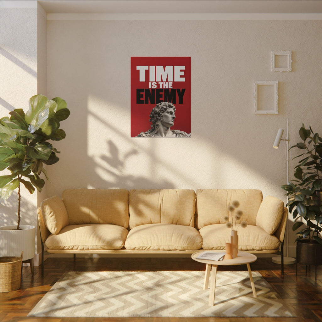 Time Is the Enemy - Motivational Wall Art | Canvas