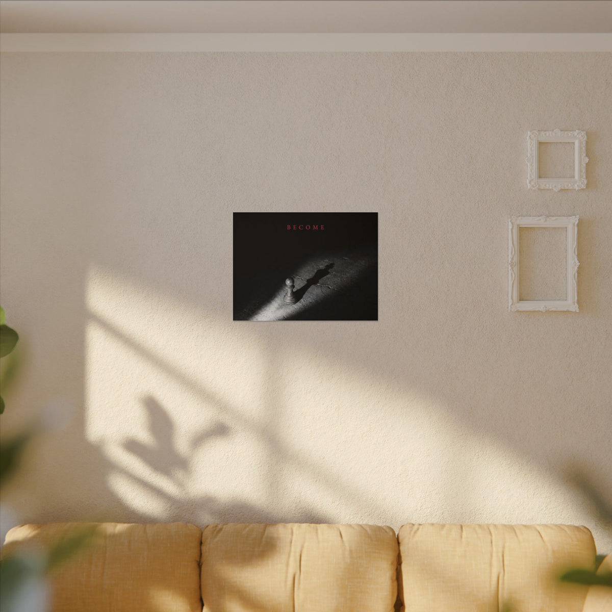 Become - Chess King Shadow Wall Art | Canvas (Landscape)