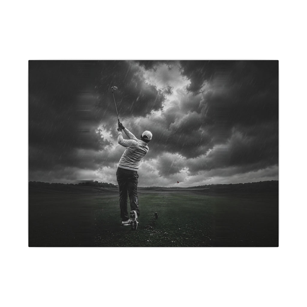 Storm Round - Golf Wall Art | Canvas (Landscape)