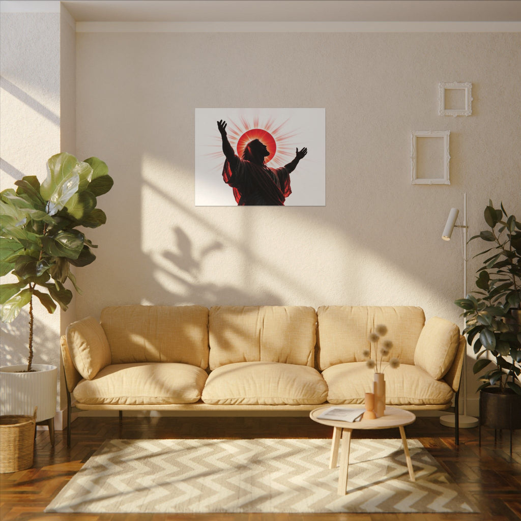 Red Sun Victory - Christian Wall Art | Canvas (Landscape)