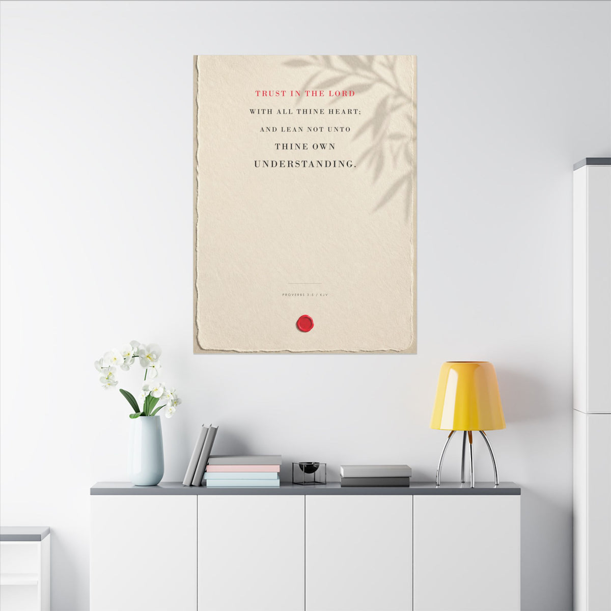 Trust in the Lord - Proverbs 3:5 Bible Verse Wall Art | Canvas