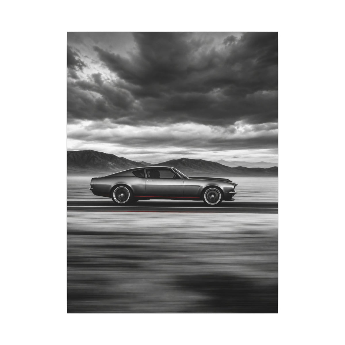 Open Road Velocity - Muscle Car Wall Art | Canvas