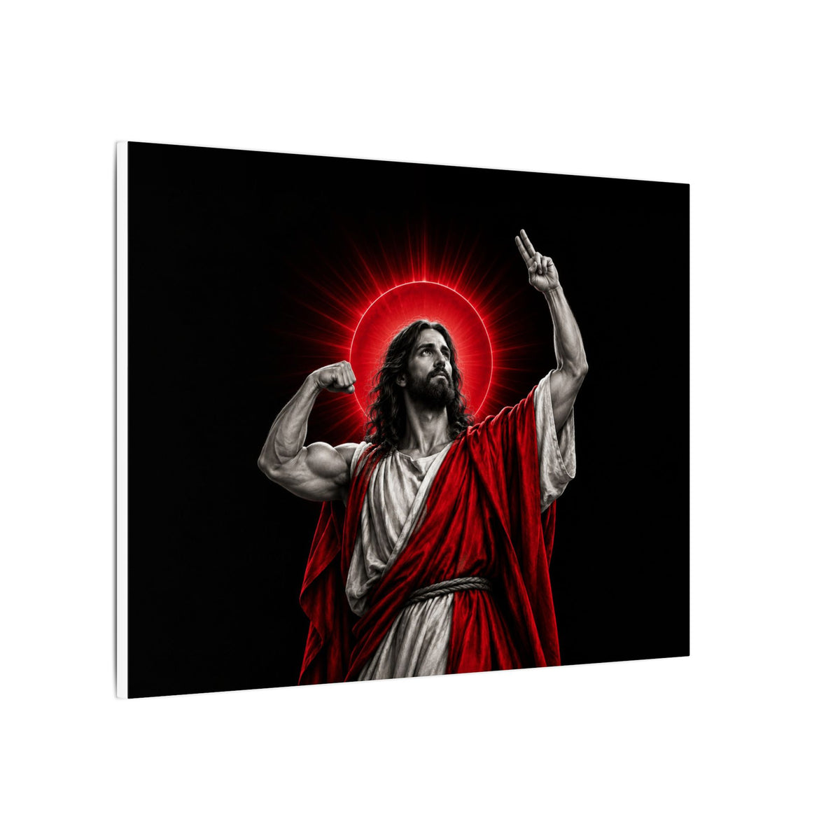 Faith and Iron - Gym Wall Art | Canvas (Landscape)