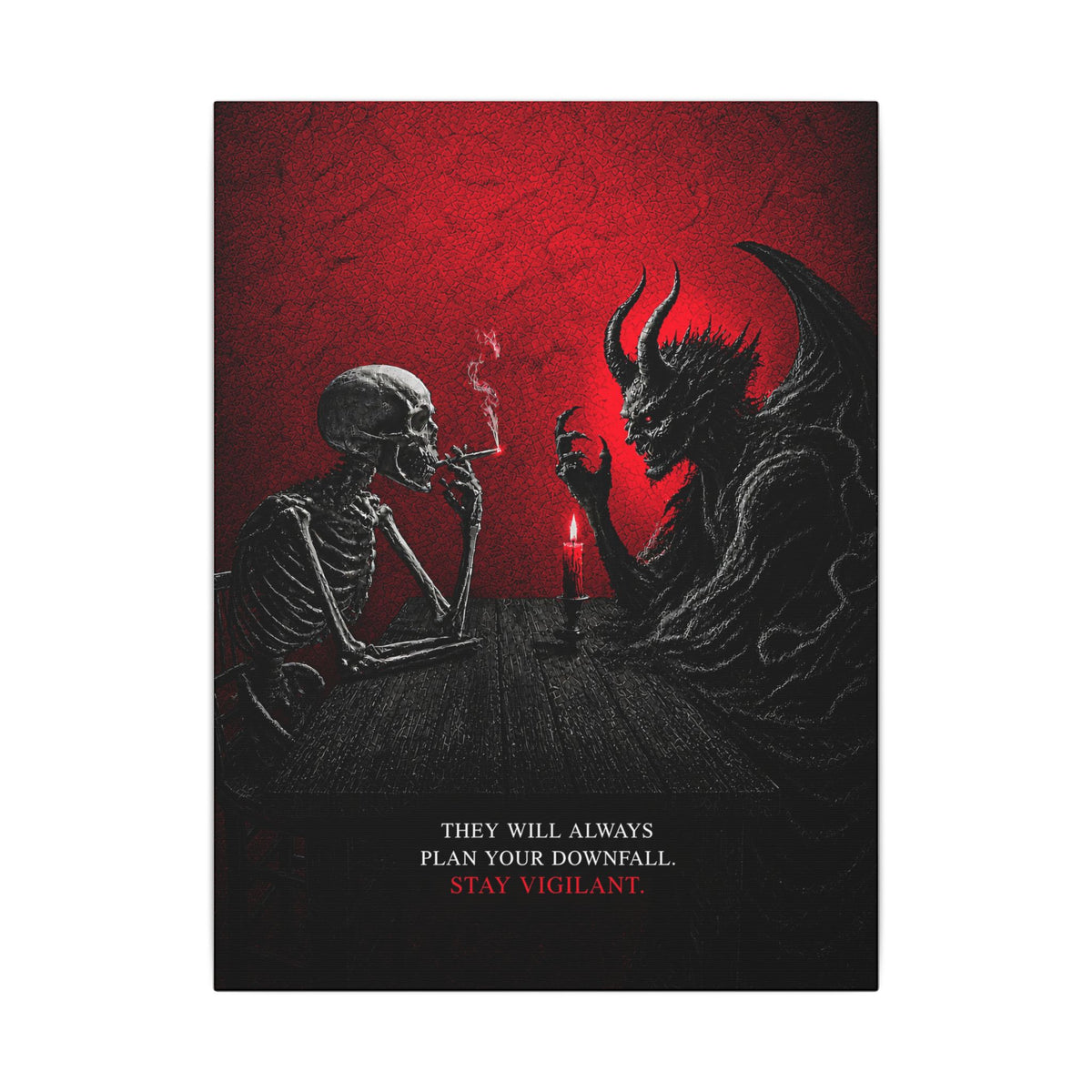 Stay Vigilant - Dark Wall Art | Canvas